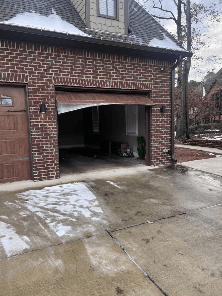 stuck garage door - garage door repair near you